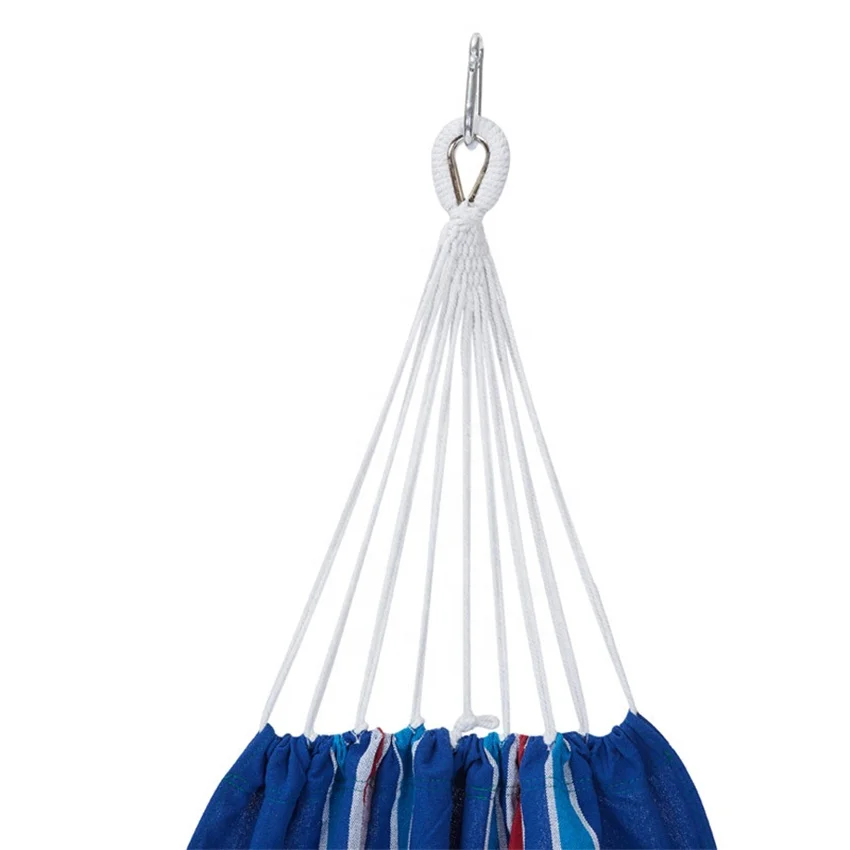 Уличный холщовый хлопковый гамак, оптовая продажа, гамак для улицы из чесаного хлопка, одиночный двойной гамак