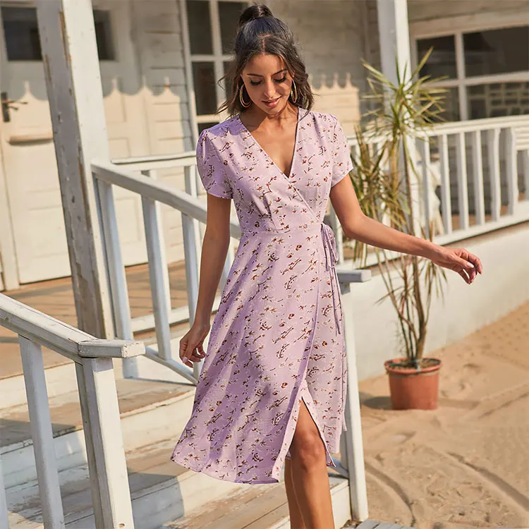 Clothing-Manufacturers Brand Women Casual Boheme Dress Elegant Romantic Wedding White Lace Midi Dresses