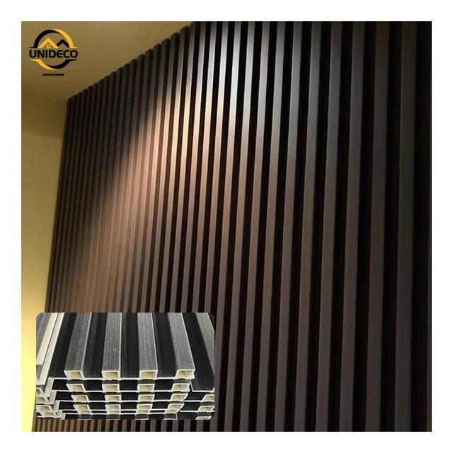 Wide Varieties 3d Fluted Inside Decorative Indoor Interior Cladding Great Wall Board Pvc Wpc Wall Panels 160mm*22mm
