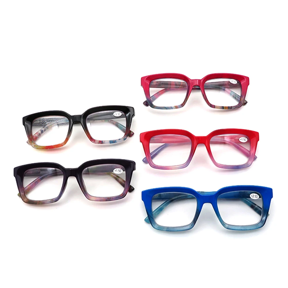 Hot selling fashion ladies oversized pc reading glasses