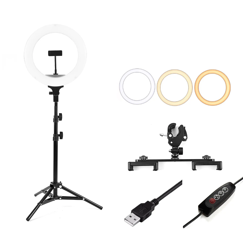
Wholesale Desk Cell Phone Zoom Call 10 Inch Halo Ring Light 26cm Light Ring With Tripod for vlogging 