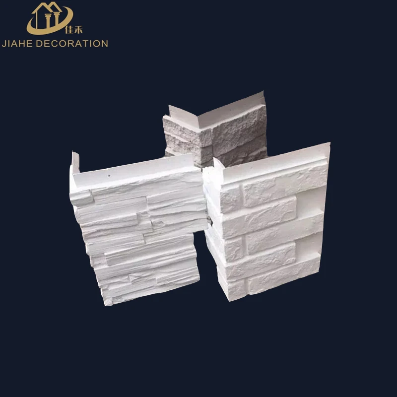 
exterior/outdoor anti-crack fireproof PU faux stone inner & outer wall corner for wall decor idea 