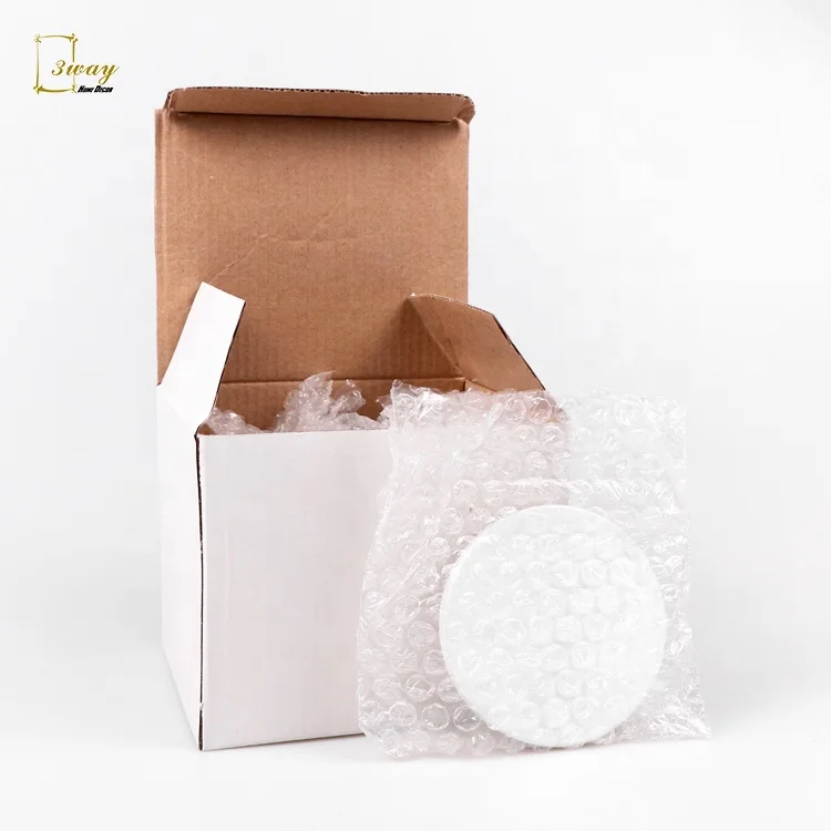 
Free sample coasters custom sublimation or UV printing round shape white ceramic blank tile coasters cup mats 