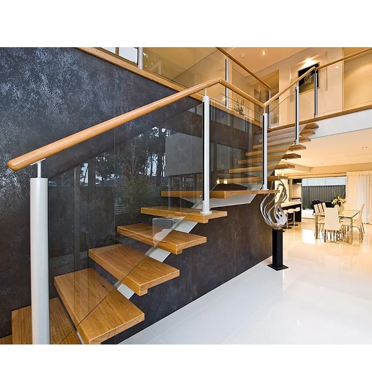 DAIYA wood spiral stairs assembly staircase  staircase handle rail with usa canada standard