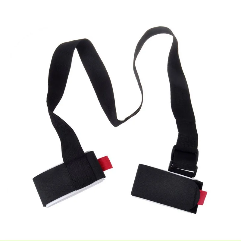 Adjustable Carrier Handle Lash Straps Hook Loop Protection Black Nylon ski shoulder carrier