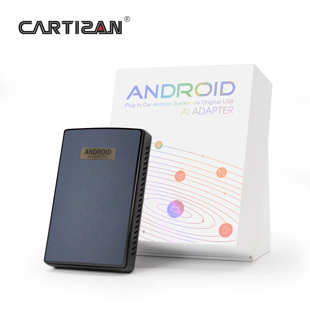 Carplay Mini android ai adapter Octa Core 4G+64G Wireless Android Auto Applepie Carplay AI Box Built-in GPS