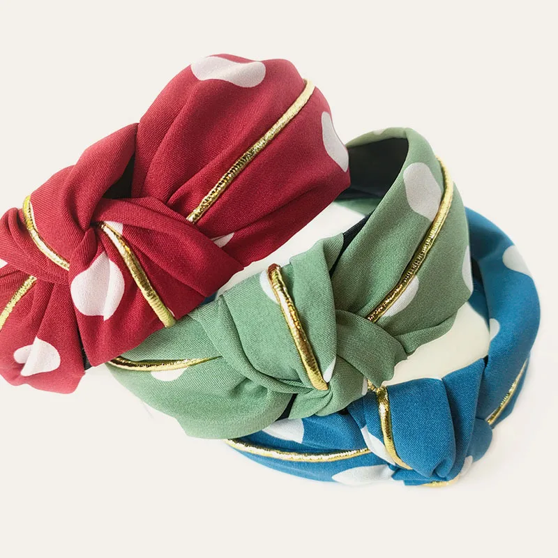 
Fashionable melting bowknot hairbands wave dot stripe grid hair hoop hair accessories girl 