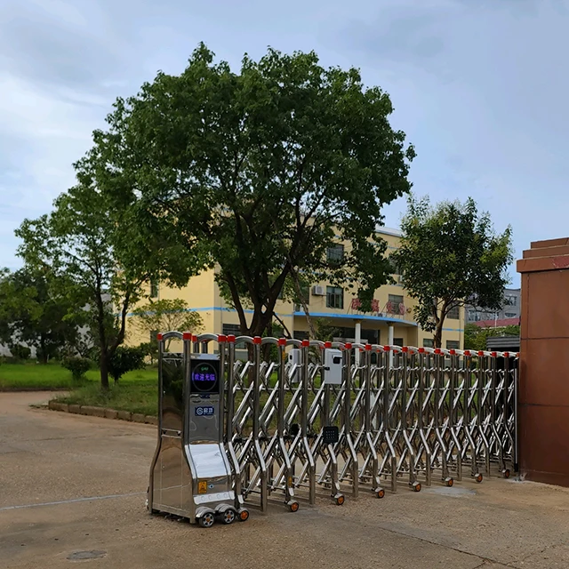 Стойкие складные ворота, автоматические ворота, алюминиевые втягивающиеся ворота для дома с дистанционным управлением