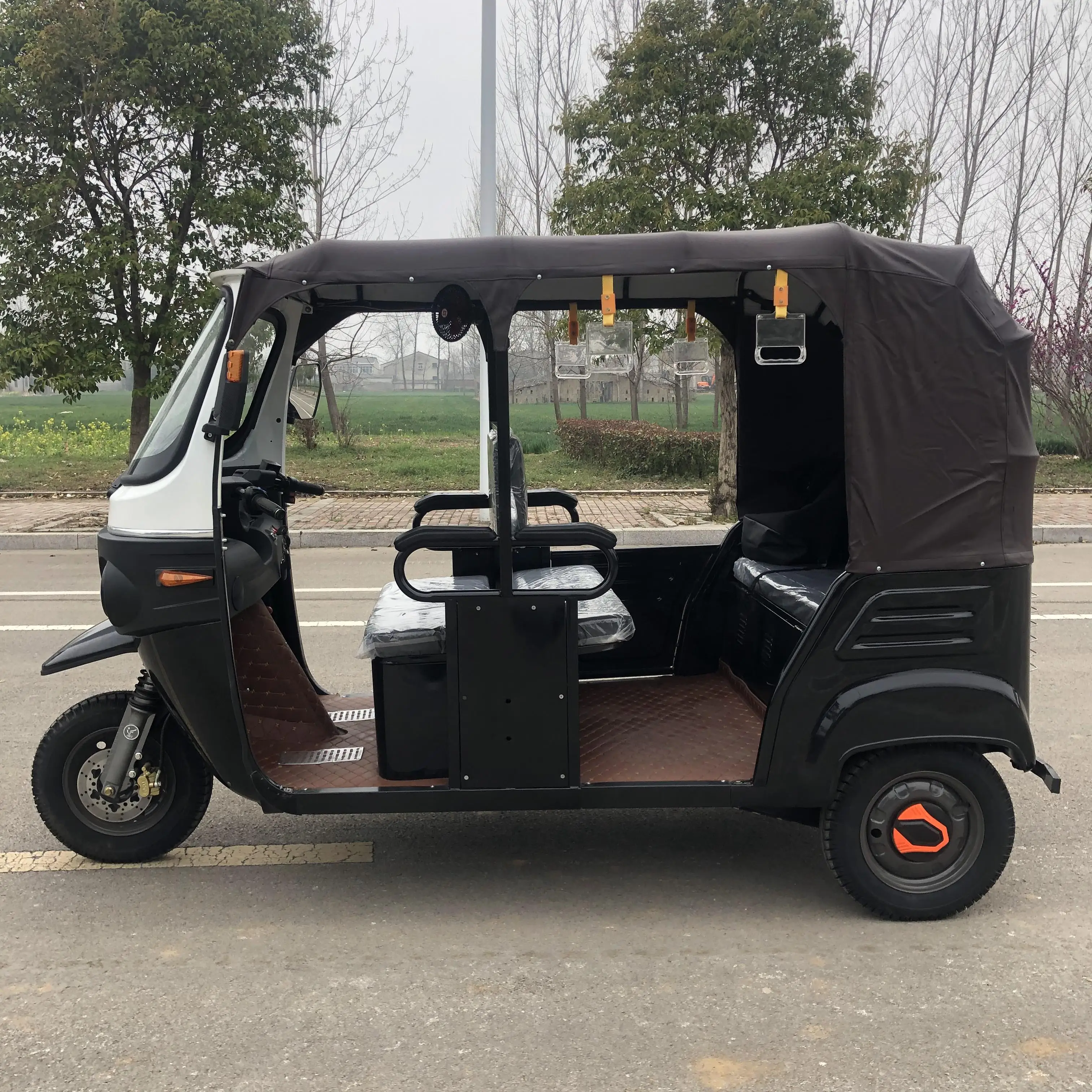 Такси Tuk авто рикша бензиновый Электрический гибридный 200 км моторизованный трициклы для пассажиров