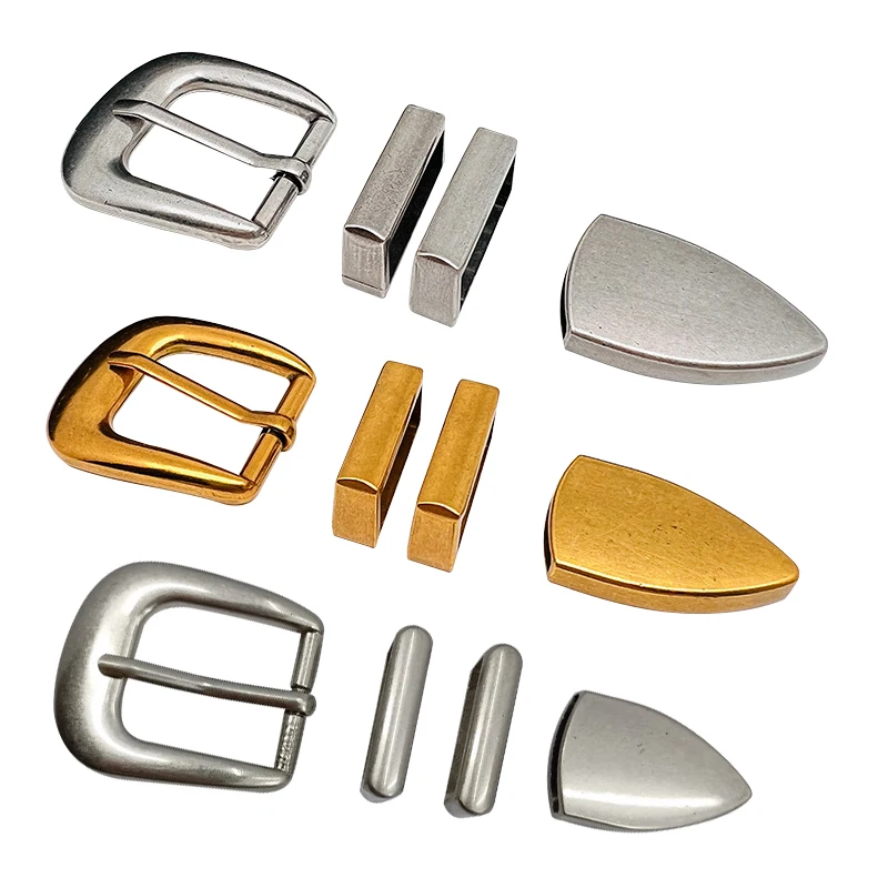 cowboy gold custom western formal fastener 40mm pin buckles sets with logo luxury italy 45mm center bar 4 belt buckle for men