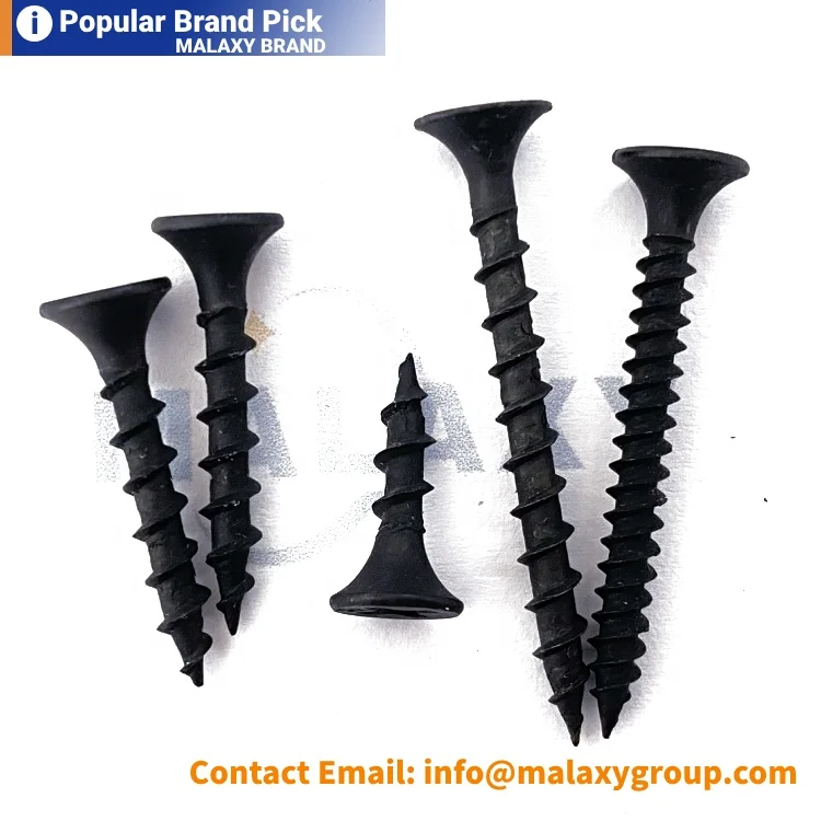 MALAXY Phosphating Drywall Screws C1022 Black Phosphating Drywall Screws Drywall Nails Keel Screws
