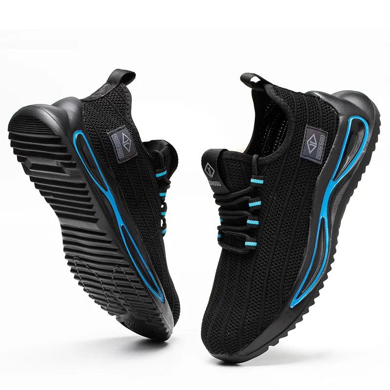 Construction Lightweight Steel Toe Work Shoes  Safety Man Industrial Safty Shoes  ppe Sports Safety Shoes