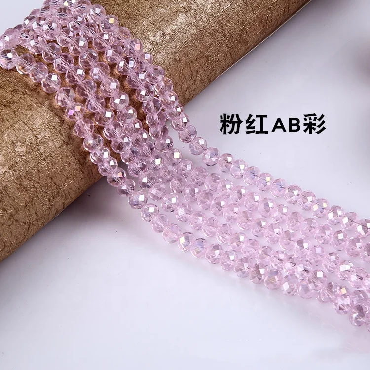 Wholesale top quality fashion crystal glass Faceted beads for diy jewelry making