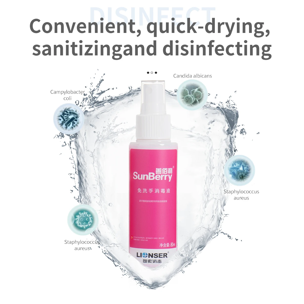 Wholesale Portable Antibacterial Hand Sanitizer & Hand Gel & Deep Cleansing Without Water