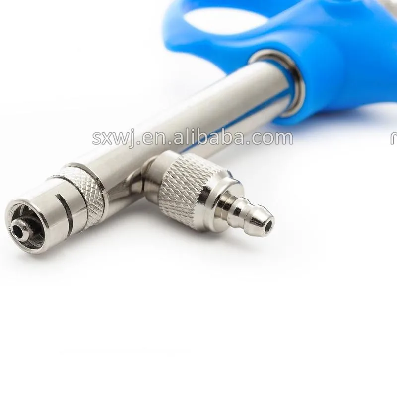 WJ123  High quality Automatic syringe Brass Stationary piston injection syringe for animals