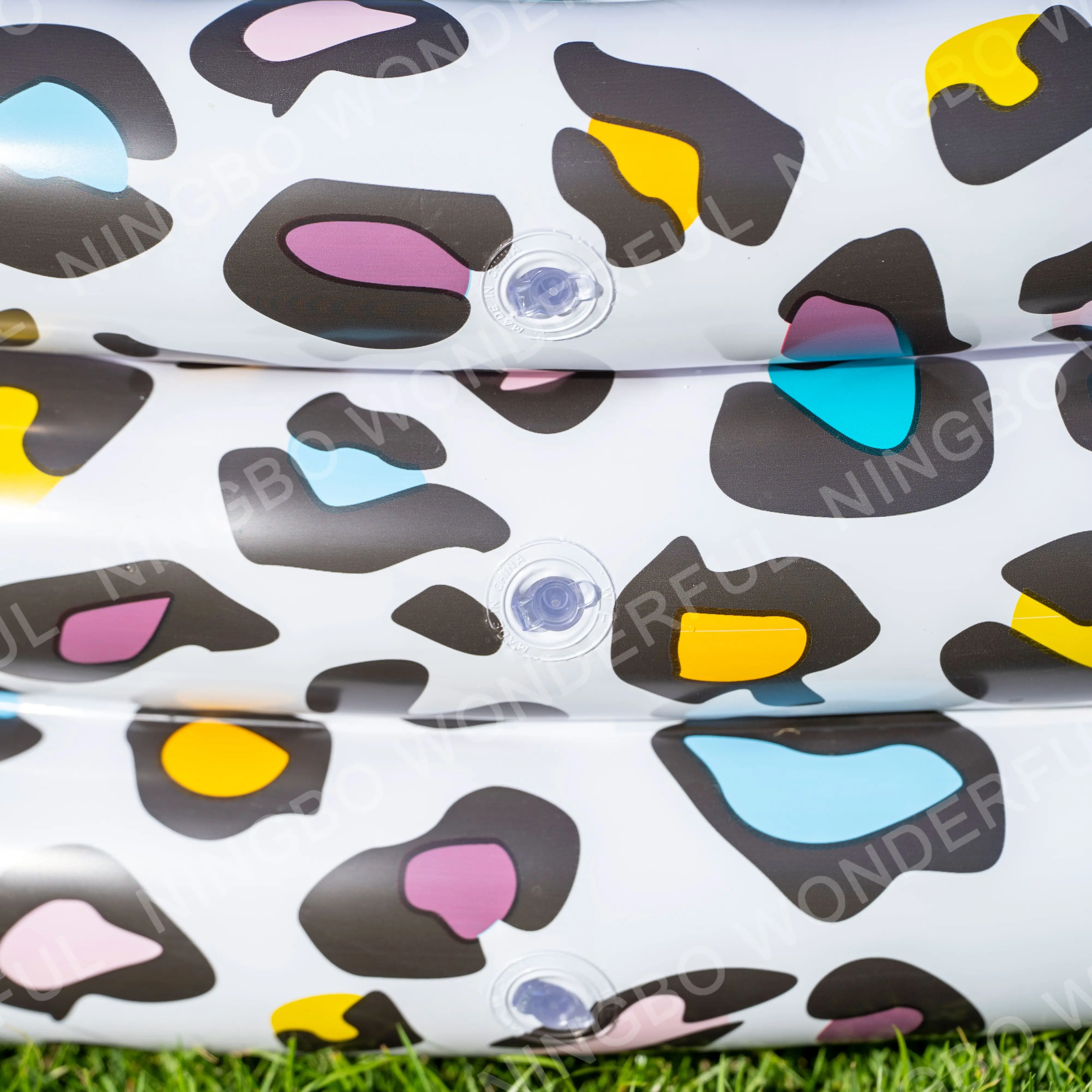 New Design Baby Backyard Outdoor 3-ring Swimming Pool Zebra Print Inflatable Garden Pool Outdoor