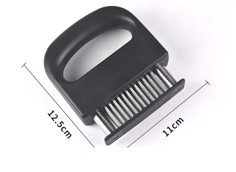 Meat Tenderizer Tool Stainless Steel Ultra Sharp Needle Blade Durable Meat Tenderizer With Safety Lock