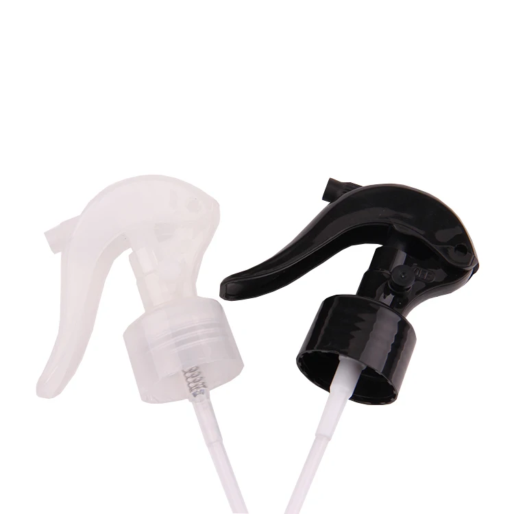 
Black and transparent smooth surface mini trigger sprayer for bottles 