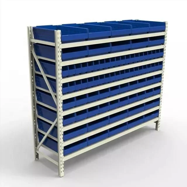 wholesale industrial warehouse tool spare parts stackable plastic organizer storage pick bins for shelves rack