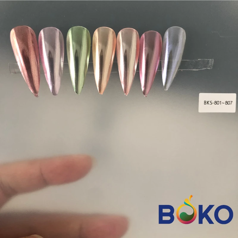 BOKO NEW Moonlight Nail Glitter Pigment Chrome Coating Mirror Effect Aurora Silk Moonlight Powder