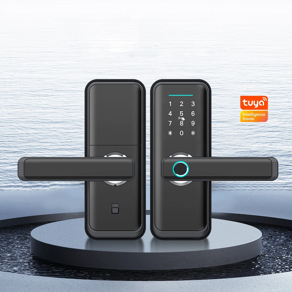 Lock Manufacturers Tuya Wifi Digit Fingerprint Keypad Cerradura Inteligente Tuya Smart Lock anti-theft lock serrure intelligent