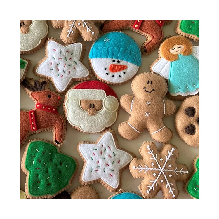 Personalized Custom Sublimation Felts Gifts Christmas Ornaments Santa Tree Star Decor Christmas Ornament