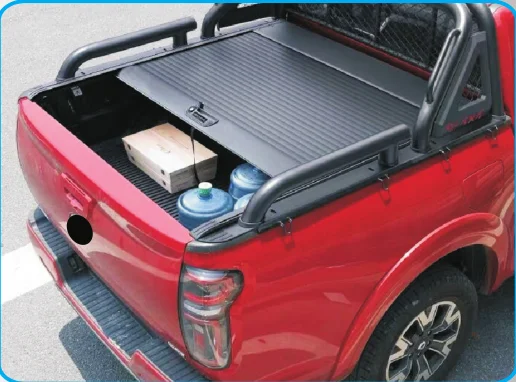KQD Top Quality Aluminium Manual Tonneau Cover With Lock Universal For 4x4 Pick UP Truck