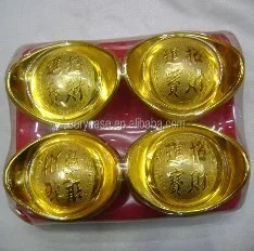 Golden bar,silver ingots , great wealth for the dead people