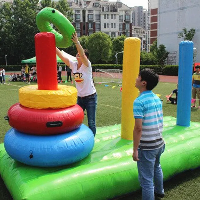 Outdoor pvc material Inflatable Tennis racket ,inflatable team building games,inflatable sports equipment for sale
