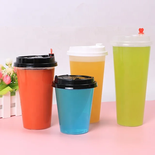  Milktea чашки поставки пластиковых стаканчиков с логотипом изготовленный на заказ логос напечатал для Боба