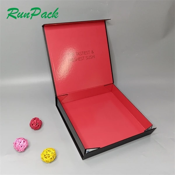 Japanese Sushi packaging lunch box take out Sushi togo take away box black white gift packaging box