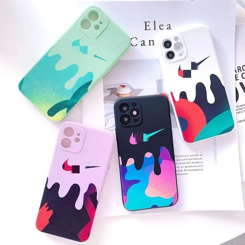 2022 Popularity Style Phone Case for iPhone 14 13 12 Pro Xs X XR Max 8 Silicone Cases Soft with Cloth Black Cover