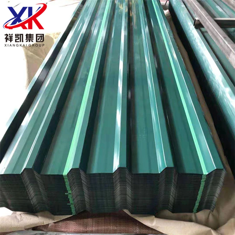 Good Price G350 870mm Width Zinc 13g Hot Dip Colored Corrugated Sheet For Building