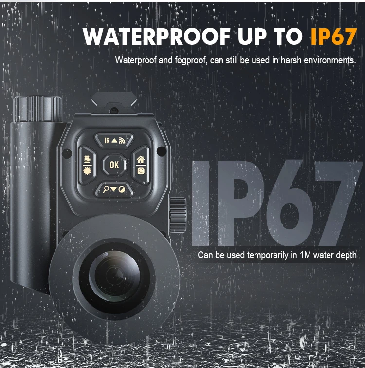 Ten Rings NV200 clip-on Rear night vision scope 1080p Sony CMOS sensor IR rangefinder for hunting