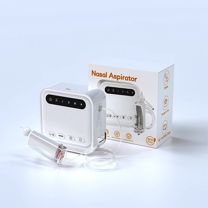 YYM 360 Degree Anti-reflux Design Newest Suction Comfortable Waterproof Vacuum  Nose Cleaner Low noise Baby Nasal Aspirator