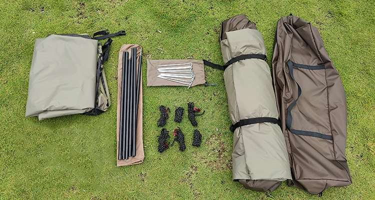 2024 New Arrival Customizable Preattached Quick Setup Sun protection Waterproof Campground Tent Camping