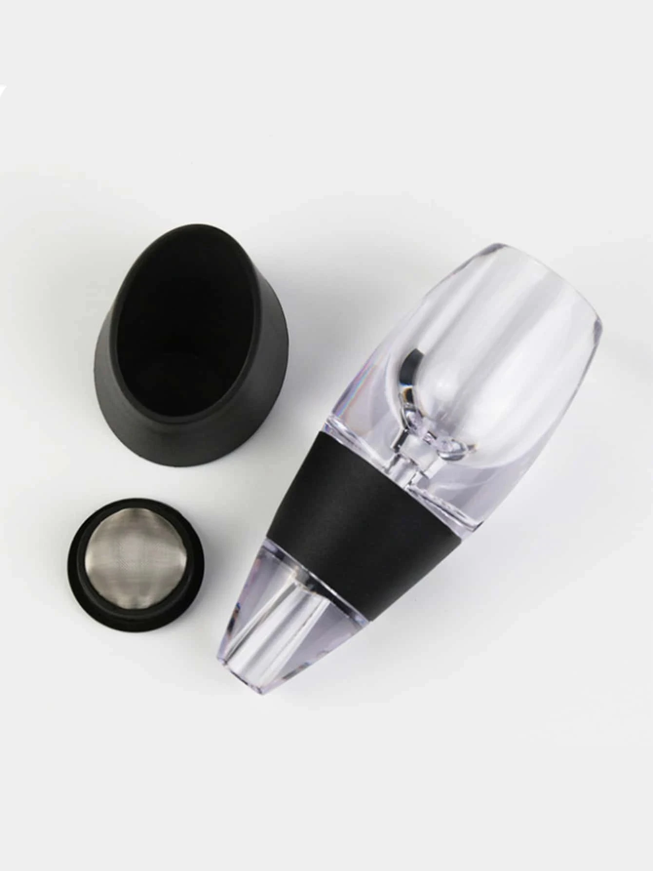 Red Wine Aerator Pourers for Wine Gift Home Use Party Portable Decanter with Base