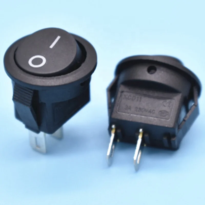 3-Amp 250V постоянное напряжение серии Kcd11 и красном цветах кулисный переключатель 2 Pin ножной переменного тока