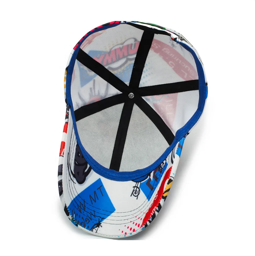 New Style  Custom Sublimation print  unisex Sports 6 Panel Sun Visor Cap