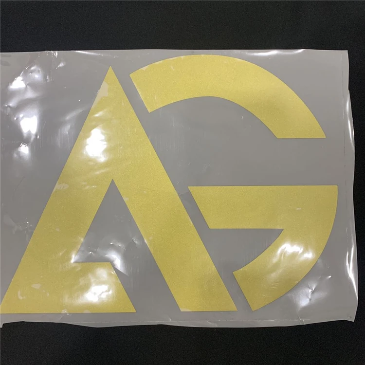 Custom Reflective Patch Gold Transfer Reflective Heat Vinyl for T Shirt