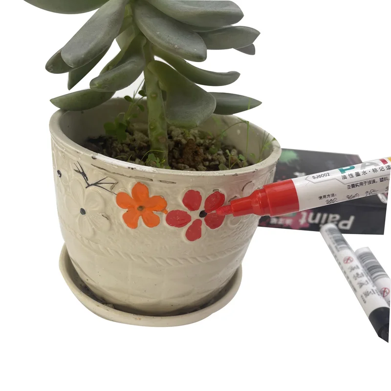 Permanent non-toxic oil based drawing paining markers pen set for kids adults daily using on multiple material