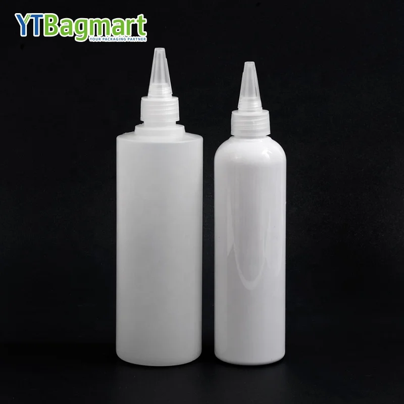 60 Ml 100 Ml 150 Ml 200 Ml Pet Twist Top Cap Applicator Mini Squeeze Bottle For Hair Oil