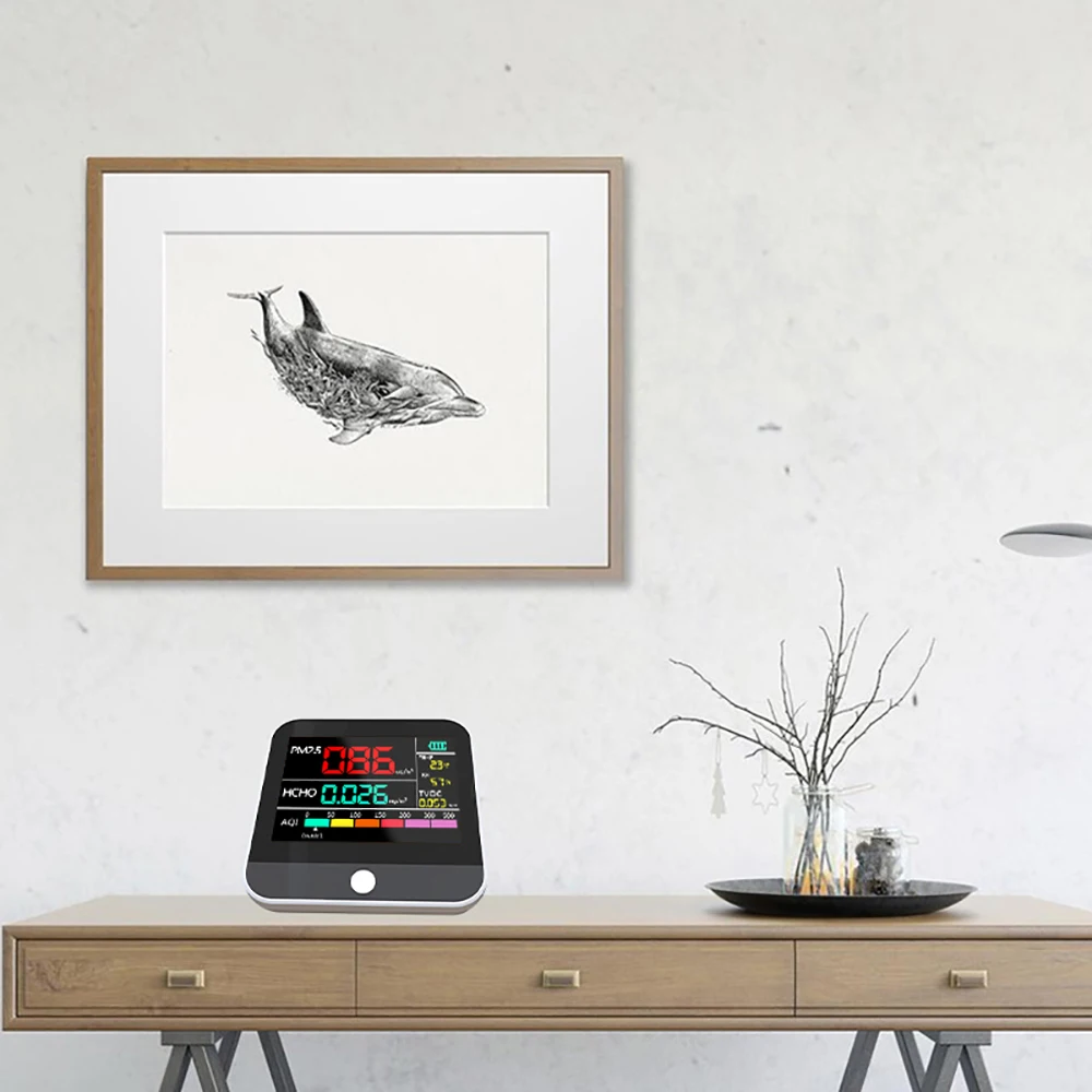 Indoor gas analyzer pm 2.5 air quality monitor transmitter formaldehyde concentration  monitor