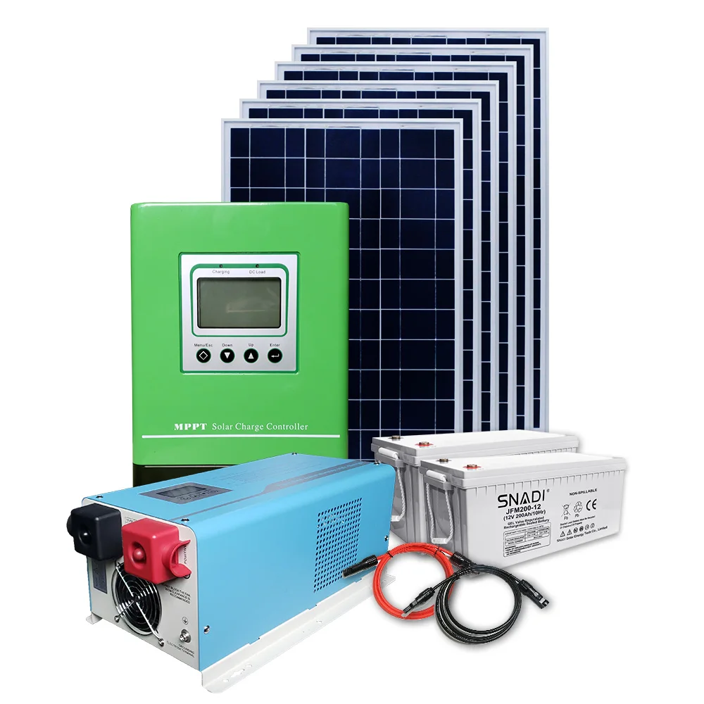 SNADI off grid complete set energy project 3kw 5kw 10kw 30 kw with lithium battery storage solar energy system for home