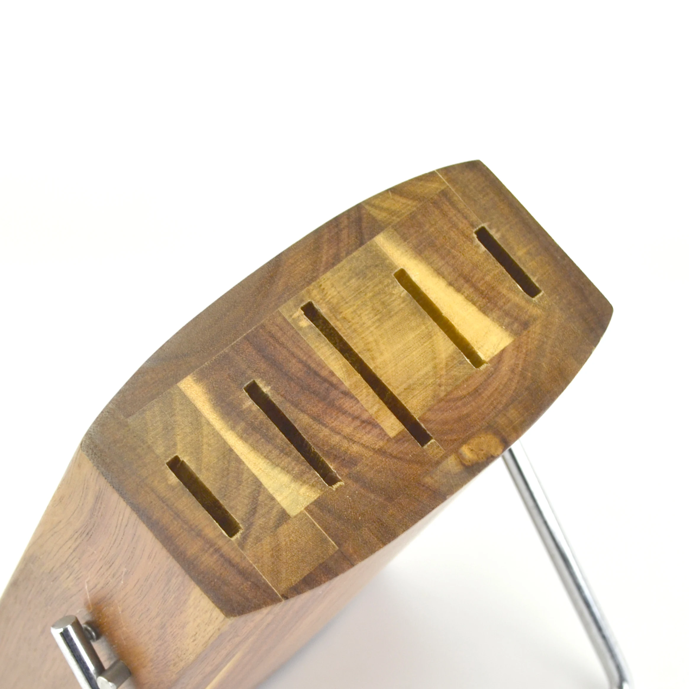 Качественные острые прочные кухонные ножи 6 шт., ручка из АБС-пластика, набор стальных ножей премиум-класса, кухонный с деревянным держателем для ножей