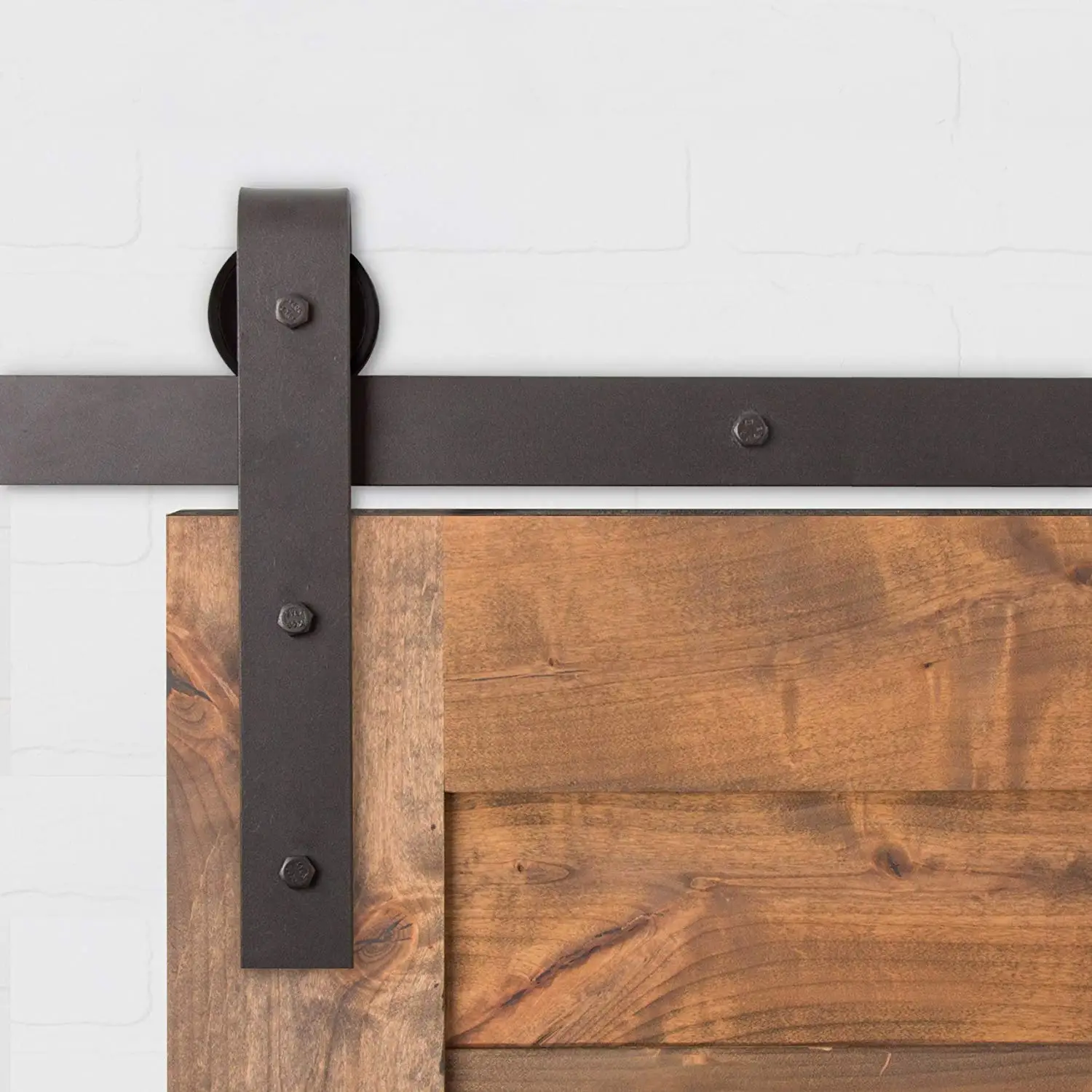 CRITERION Factory Supply Black Carbon Steel Bypass Wholesale System Sliding Kit Barn Door Hardware
