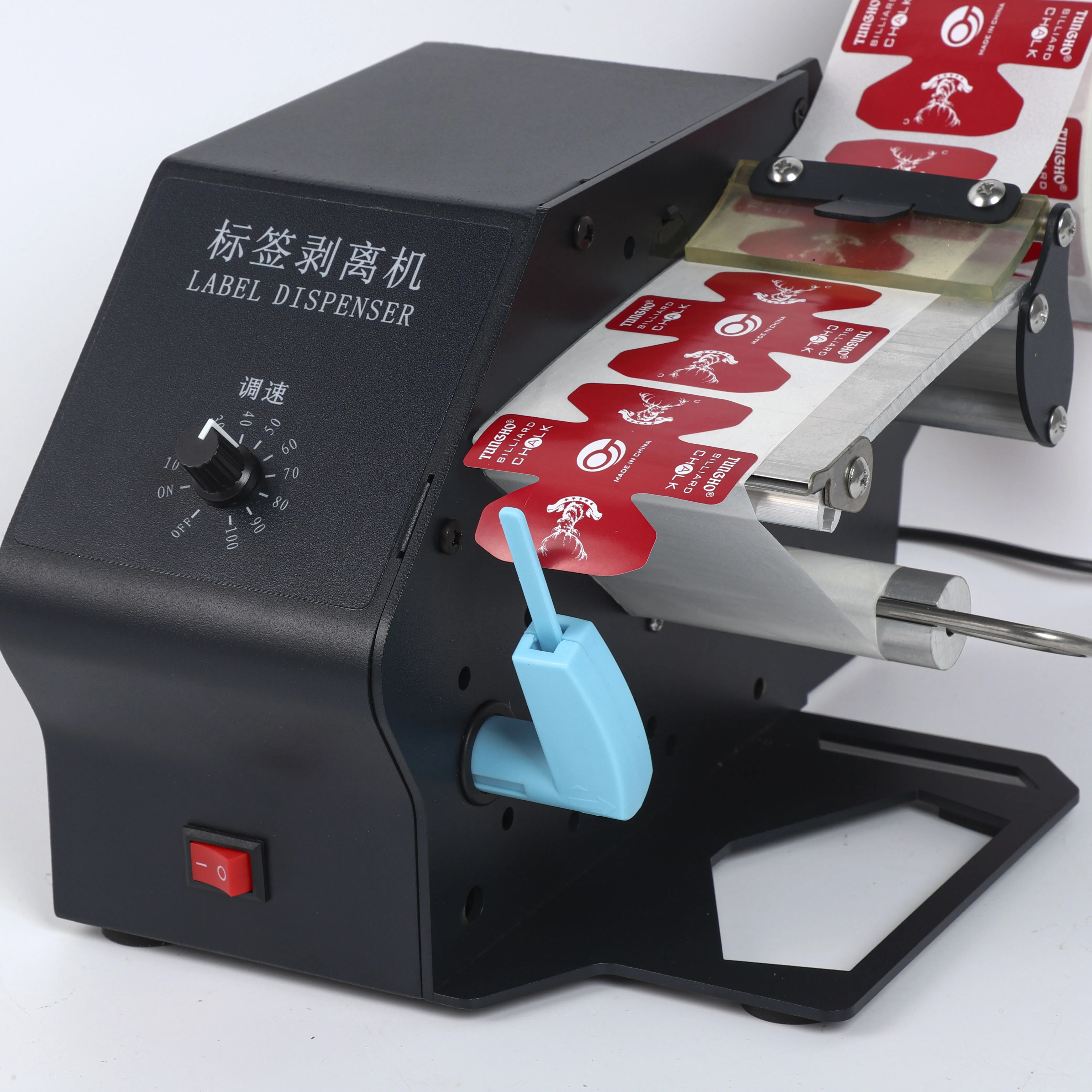 Small Economical Automatic Label Stripping Machine, Barcode Label Dispenser, Sticker Dispensing Machine