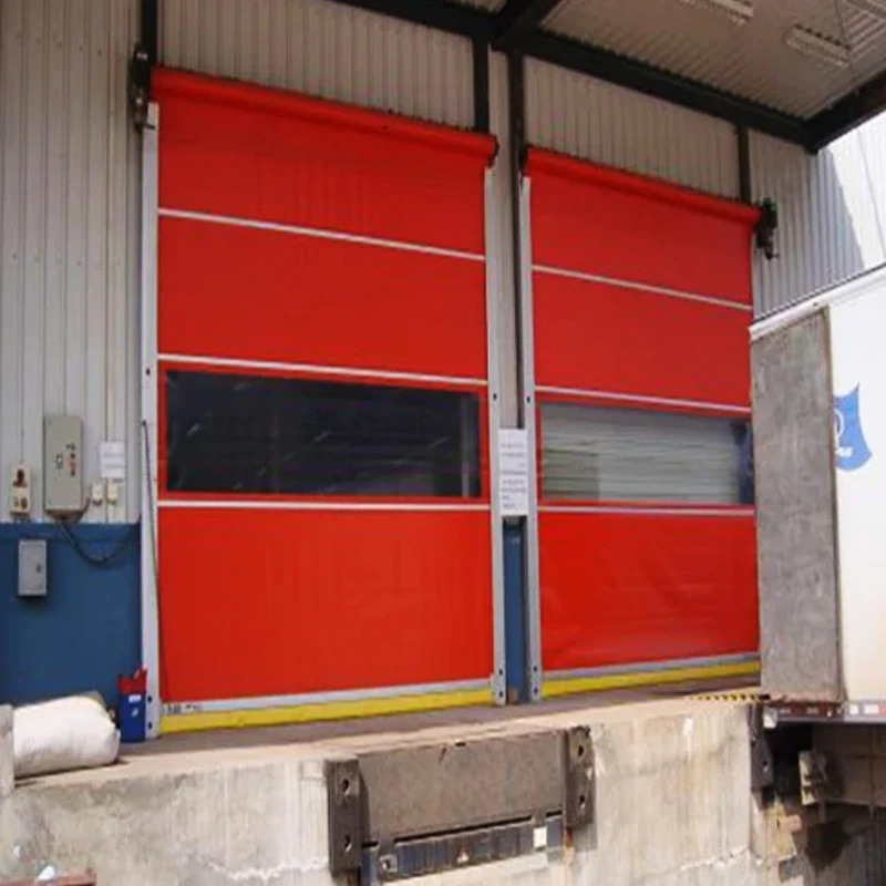 Clear Roll Up Garage Doors Panel Motorized Doplastic Automatic Manual Industrial Steel Roll Up Garage Door