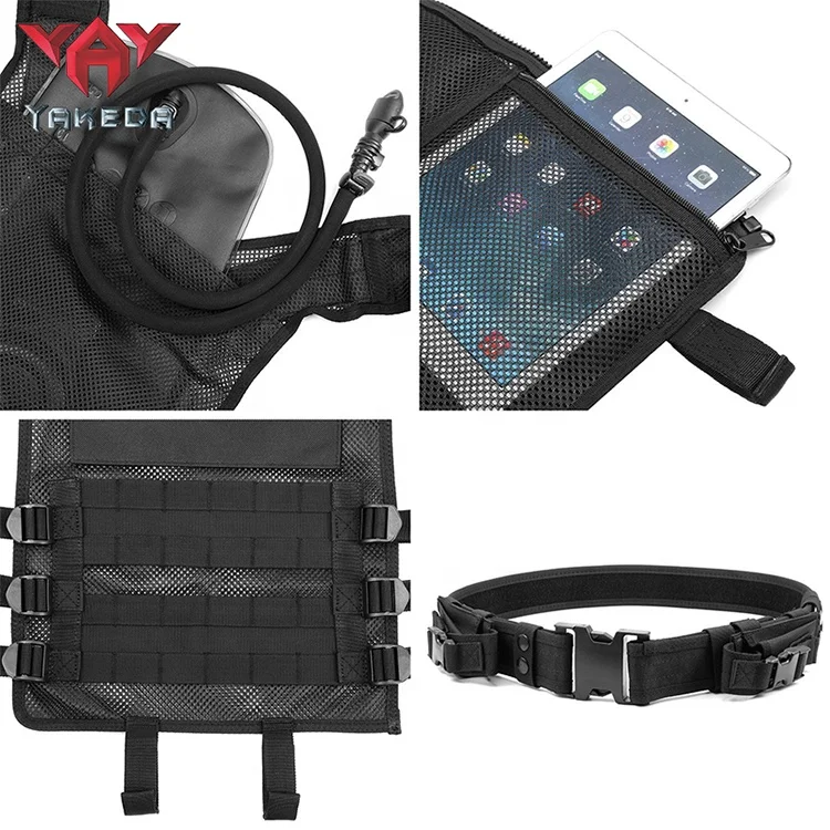 Yakeda Soft Mesh Multi Function Duty Uniform Tactical Protection Safety Plate Carrier Molle Outdoor Gilet De Tactical Vest