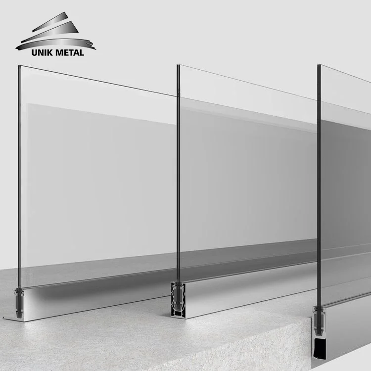 aluminum u channel glass railing balustrade frameless fence aluminum u profile glass railing u channel for frameless balcony